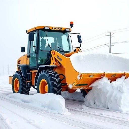 多功能推雪装载机：高效作业与强动力系统