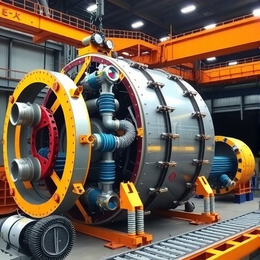 14.33米！中国电建最大直径泥水平衡盾构机下线_创启达优科机械