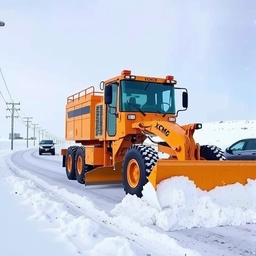 除雪作业，徐工平地机保障道路出行_创启达优科机械