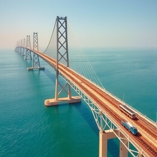 国内首座公路、铁路同层跨海大桥通车_创启达优科机械