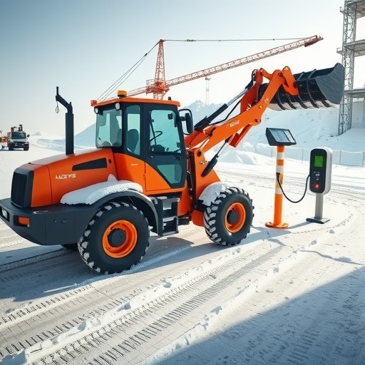 山东临工新能源装载机“电”靓祖国北疆_创启达优科机械