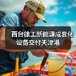 百台徐工新能源成套化设备交付天津港（图1）