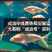 成渝中线高铁蜀安隧道大盾构“成渝号”顺利始发(图1) 成渝中线高铁蜀安隧道大盾构“成渝号”顺利始发(图1)