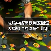 成渝中线高铁蜀安隧道大盾构“成渝号”顺利始发(图2) 成渝中线高铁蜀安隧道大盾构“成渝号”顺利始发(图2)