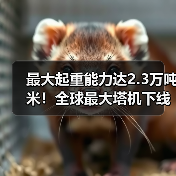 最大起重能力达2.3万吨米！全球最大塔机下线交付（图2）