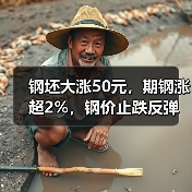 钢坯大涨50元，期钢涨超2%，钢价止跌反弹（图1）