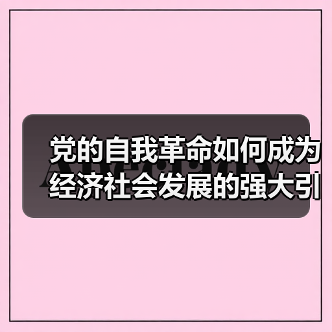 党的自我革命如何成为经济社会发展的强大引擎?(图4) 党的自我革命如何成为经济社会发展的强大引擎?(图4)