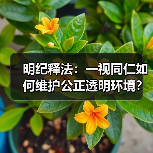 明纪释法:一视同仁如何维护公正透明环境?(图1) 明纪释法:一视同仁如何维护公正透明环境?(图1)