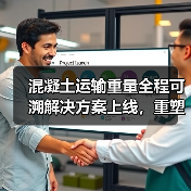 混凝土运输重量全程可溯解决方案上线,重塑行业透明新生态(图1) 混凝土运输重量全程可溯解决方案上线,重塑行业透明新生态(图1)