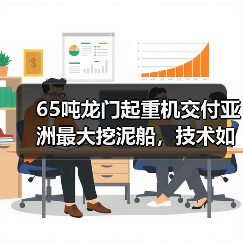 65吨龙门起重机交付亚洲最大挖泥船,技术如何应对极端环境?(图4) 65吨龙门起重机交付亚洲最大挖泥船,技术如何应对极端环境?(图4)