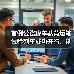 首例公路罐车驮背运输试验列车成功开行,创新多式联运模式(图4) 首例公路罐车驮背运输试验列车成功开行,创新多式联运模式(图4)
