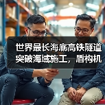 世界最长海底高铁隧道突破海域施工,盾构机如何攻克深水挑战?(图1) 世界最长海底高铁隧道突破海域施工,盾构机如何攻克深水挑战?(图1)