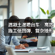 混凝土湿喷台车:高效施工低回弹,复杂地形轻松应对(图2) 混凝土湿喷台车:高效施工低回弹,复杂地形轻松应对(图2)