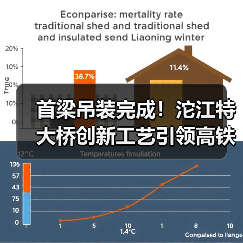 首梁吊装完成!沱江特大桥创新工艺引领高铁建设(图2) 首梁吊装完成!沱江特大桥创新工艺引领高铁建设(图2)