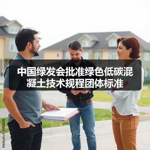 中国绿发会批准绿色低碳混凝土技术规程团体标准