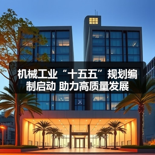 机械工业“十五五”规划编制启动 助力高质量发展 机械工业“十五五”规划编制启动 助力高质量发展