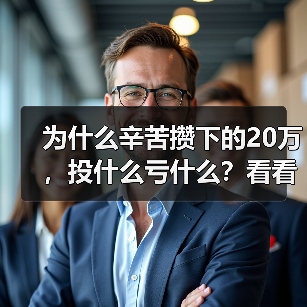 为什么辛苦攒下的20万,投什么亏什么?看看老周的理财账户就知道了(图1) 为什么辛苦攒下的20万,投什么亏什么?看看老周的理财账户就知道了(图1)