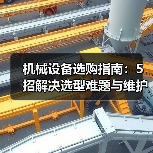机械设备选购指南:5招解决选型难题与维护常见问题(图1) 机械设备选购指南:5招解决选型难题与维护常见问题(图1)