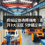 机械设备选择指南｜避开3大误区 5步搞定采购2025（图1）