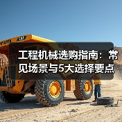 工程机械选购指南:常见场景与5大选择要点(图2) 工程机械选购指南:常见场景与5大选择要点(图2)
