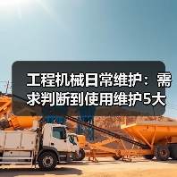 工程机械日常维护:需求判断到使用维护5大核心方法(图1) 工程机械日常维护:需求判断到使用维护5大核心方法(图1)