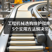 工程机械选购维护指南:5个实用方法解决常见问题(图3) 工程机械选购维护指南:5个实用方法解决常见问题(图3)