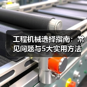 工程机械选择指南:常见问题与5大实用方法(图3) 工程机械选择指南:常见问题与5大实用方法(图3)